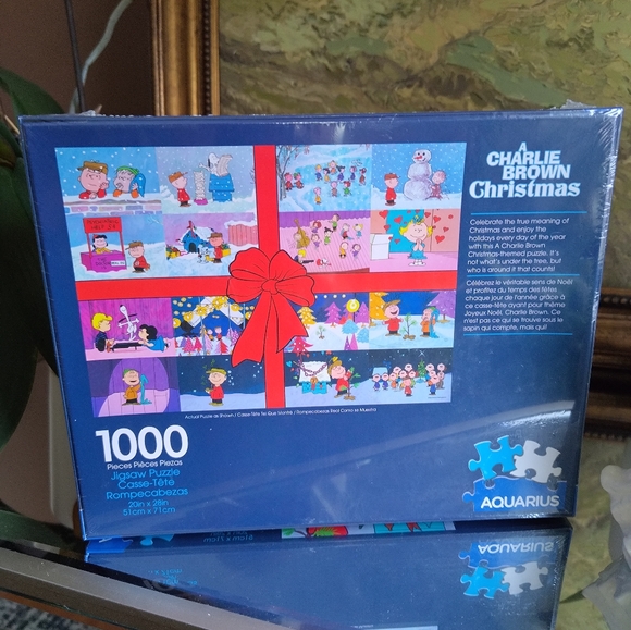 SEALED & NEW! 1000 PIECE CHARLIE BROWN CHRISTMAS PUZZLE 1000pc - Picture 7 of 8